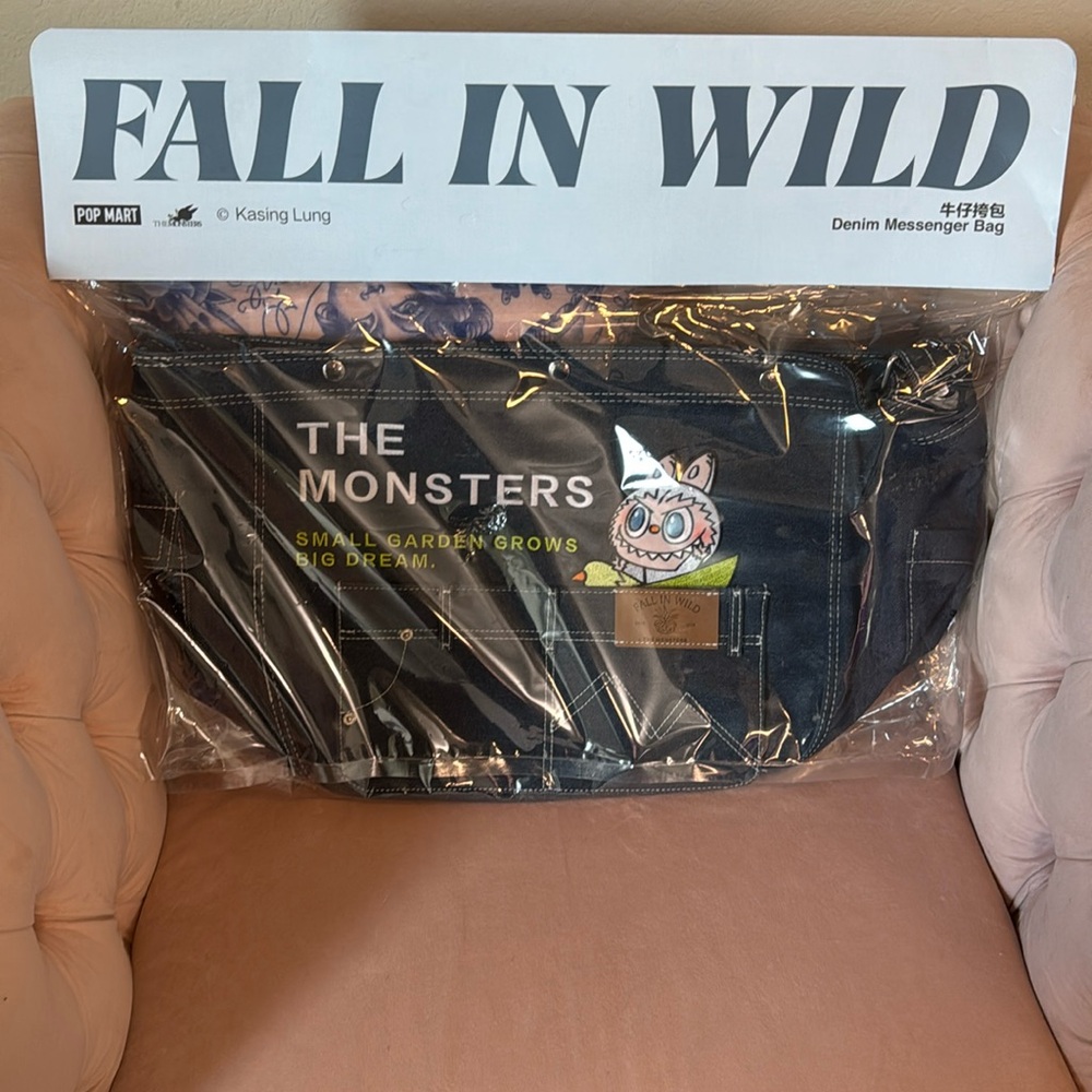 The Monsters La BuBu Denim Shoulder Bag